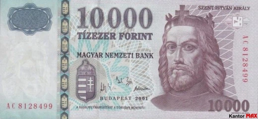 10.000 forintów węgierskich 2001 rok - Awers