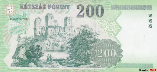 200 forintów węgierskich 1998 rok - Rewers