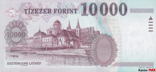 10.000 forintów węgierskich 2001 rok - Rewers