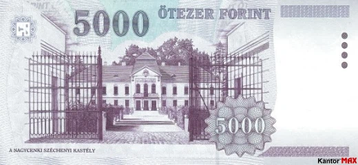 5.000 forintów węgierskich 2005 rok - Rewers