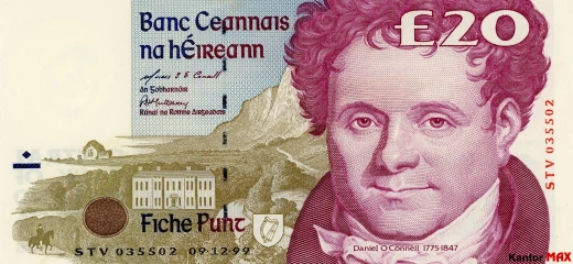 20 funtów południowo-irlandzkich 1994 rok - Awers
