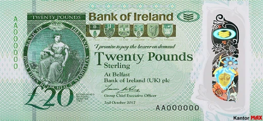 20 funtów Irlandii Północnej Bushmills - Awers