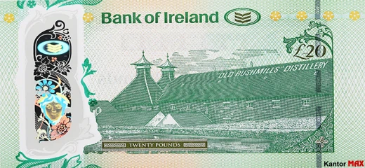 20 funtów Irlandii Północnej Bushmills - Rewers