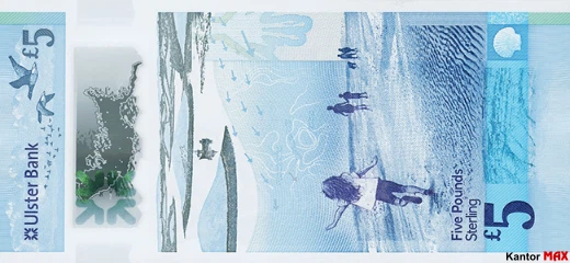5 funtów Irlandii Północnej Ulster Bank - Rewers