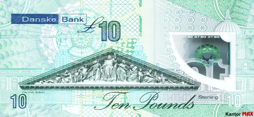 10 funtów Irlandii Północnej Danske Bank - Rewers