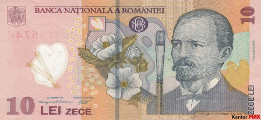 10 lei rumuńskich 2005 rok - Awers