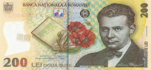 200 lei rumuńskich 2006 rok - Awers