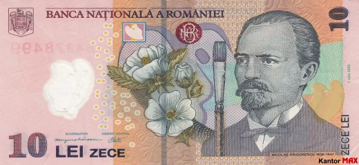 10 lei rumuńskich 2008 rok - Awers