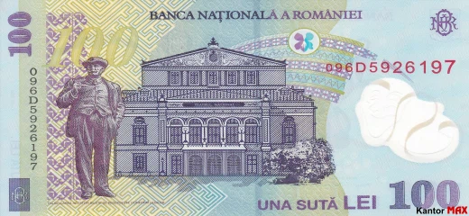 100 lei rumuńskich 2005 rok - Rewers