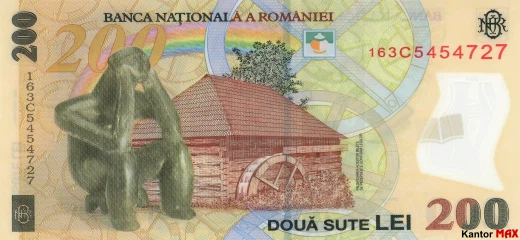 200 lei rumuńskich 2006 rok - Rewers