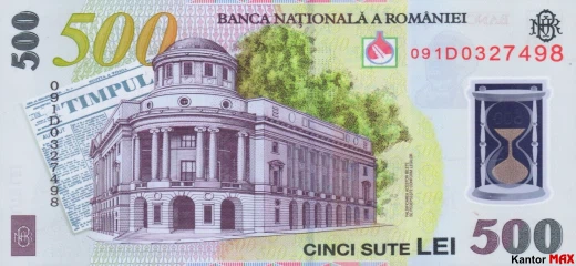 500 lei rumuńskich 2005 rok - Rewers