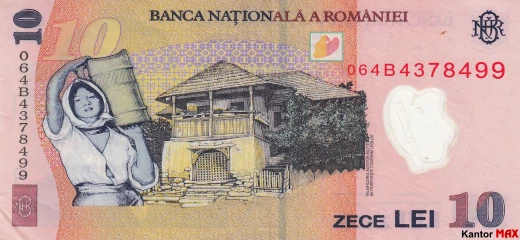10 lei rumuńskich 2008 rok - Rewers