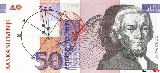 50 tolarów słoweńskich 1992 rok - Awers