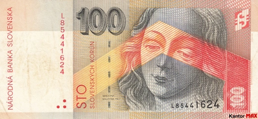100 koron słowackich 1996 rok - Awers