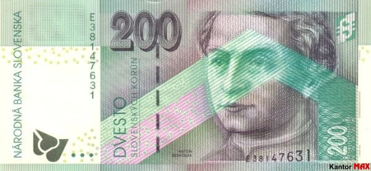 200 koron słowackich 1999 rok - Awers