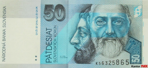 50 koron słowackich 1996 rok - Awers