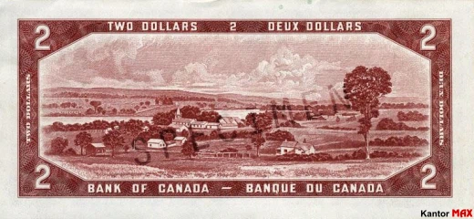2 dolary kanadyjskie 1954 rok - Rewers