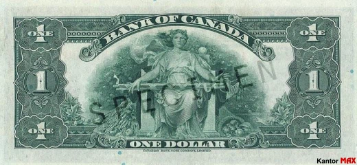 1 dolar kanadyjski 1935 rok - Rewers