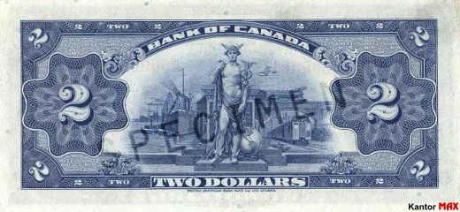 2 dolary kanadyjskie 1935 rok - Rewers
