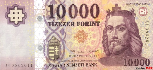 10.000 forintów węgierskich 2014 rok - Awers