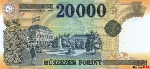 20.000 forintów węgierskich 2015 rok - Rewers