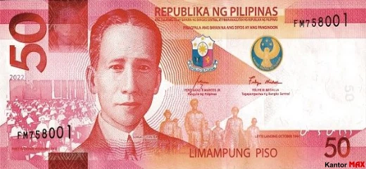 50 peso seria 2022 r. - Awers