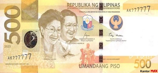500 peso seria 2022 r. - Awers