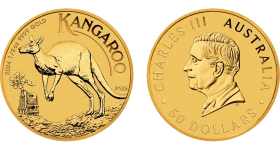 Australijski Kangur 1/2 oz - Au 999 - 15,55g