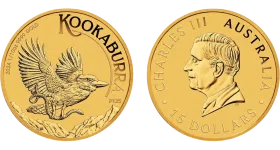 Australijska Kookaburra 1/10 oz Au 999 - 3,11g